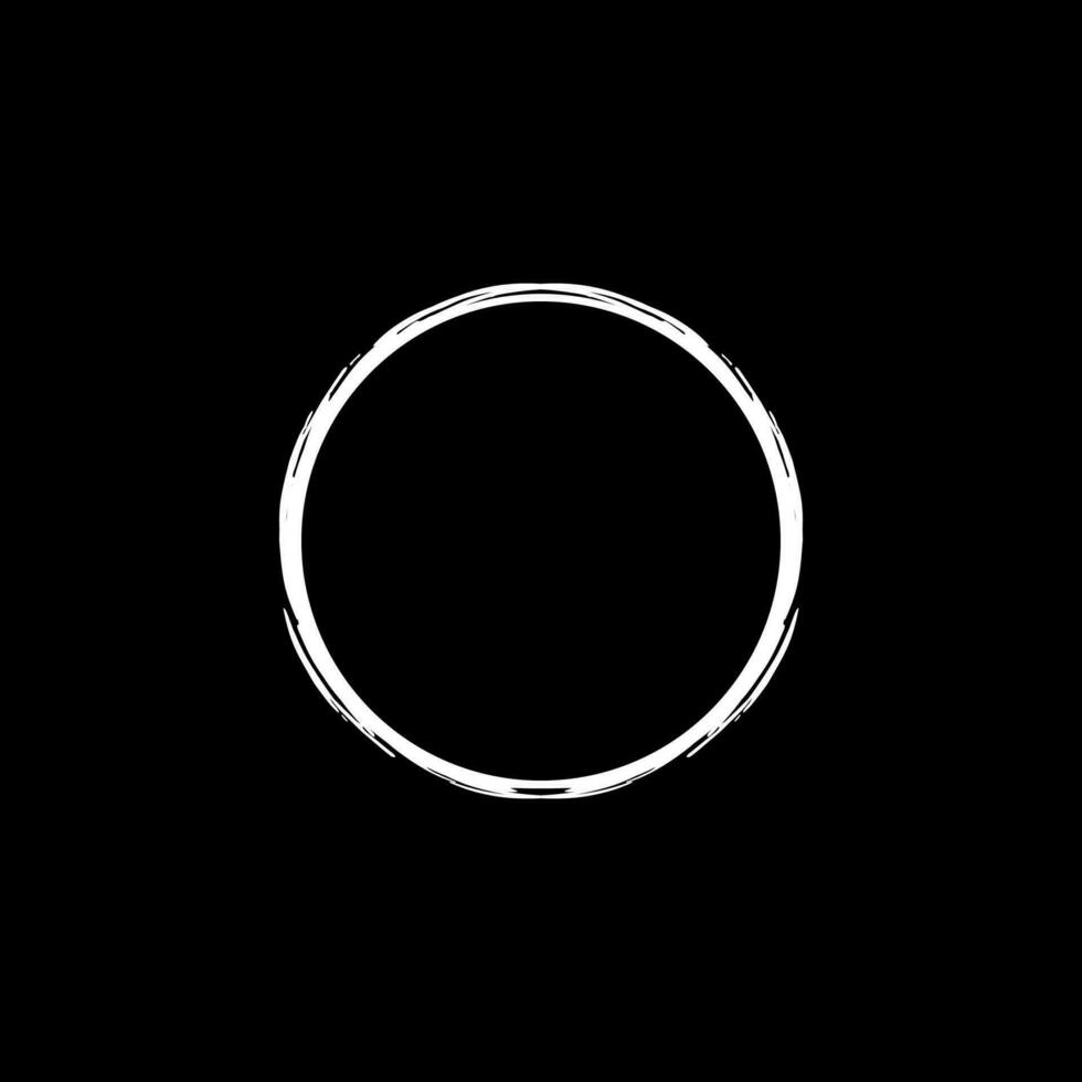 Zen Circle Icon Symbol. Aesthetic Circle Shape for Logo, Art Frame, Art Illustration, Website or Graphic Design Element. Vector Illustration