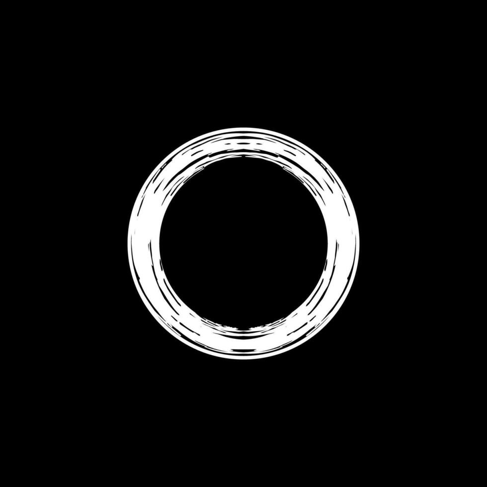 Zen Circle Icon Symbol. Aesthetic Circle Shape for Logo, Art Frame, Art Illustration, Website or Graphic Design Element. Vector Illustration