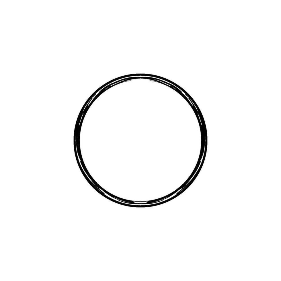 Zen Circle Icon Symbol. Aesthetic Circle Shape for Logo, Art Frame, Art Illustration, Website or Graphic Design Element. Vector Illustration