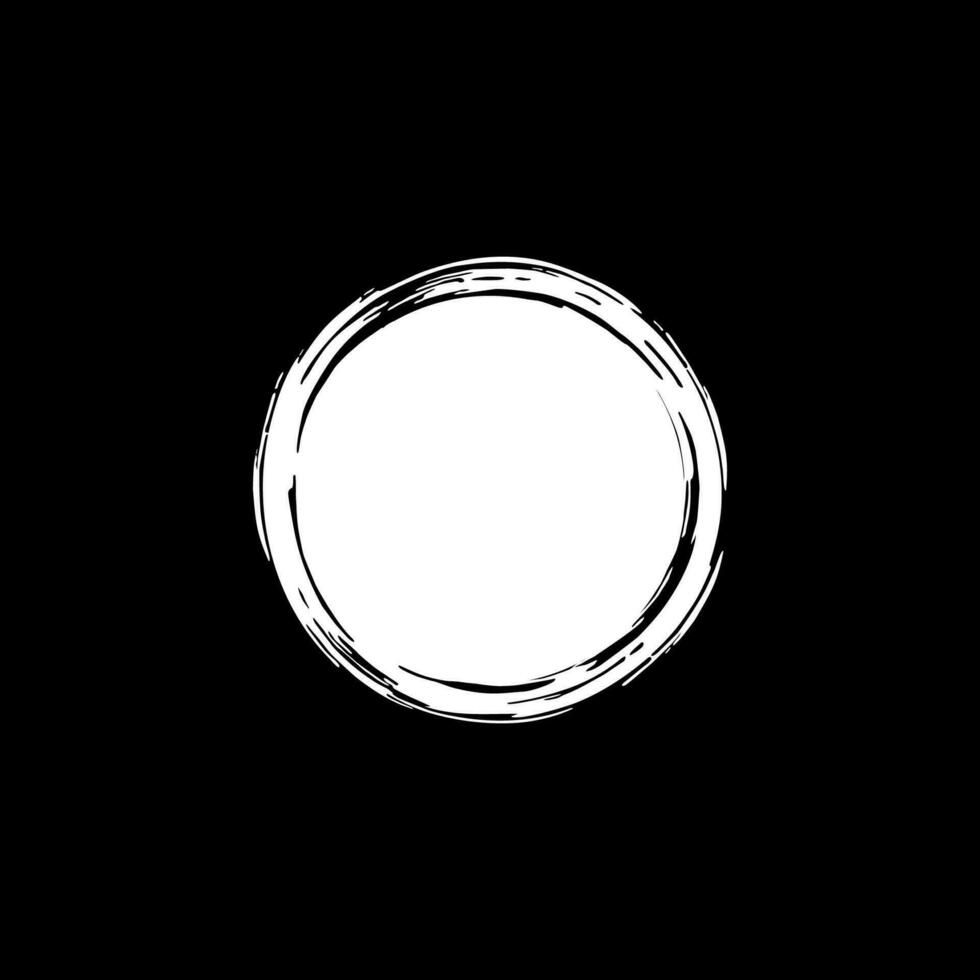 Zen Circle Icon Symbol. Aesthetic Circle Shape for Logo, Art Frame, Art Illustration, Website or Graphic Design Element. Vector Illustration