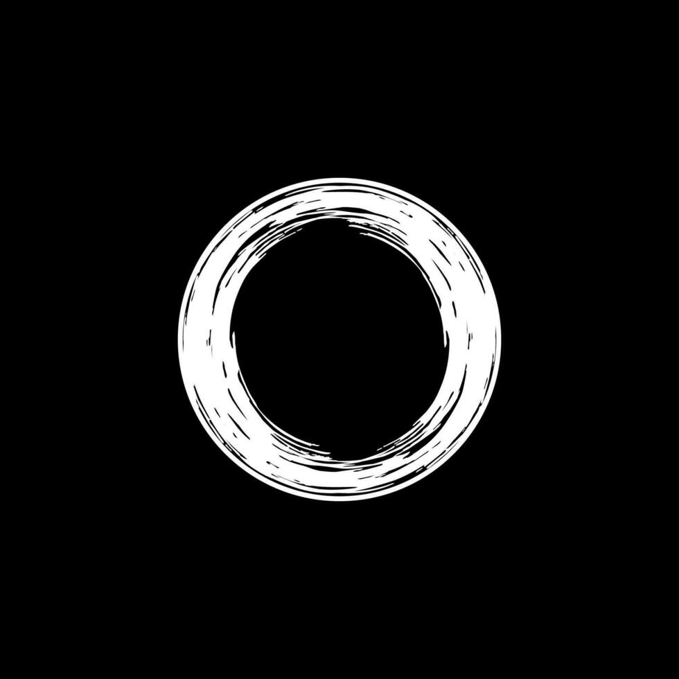 Zen Circle Icon Symbol. Aesthetic Circle Shape for Logo, Art Frame, Art Illustration, Website or Graphic Design Element. Vector Illustration