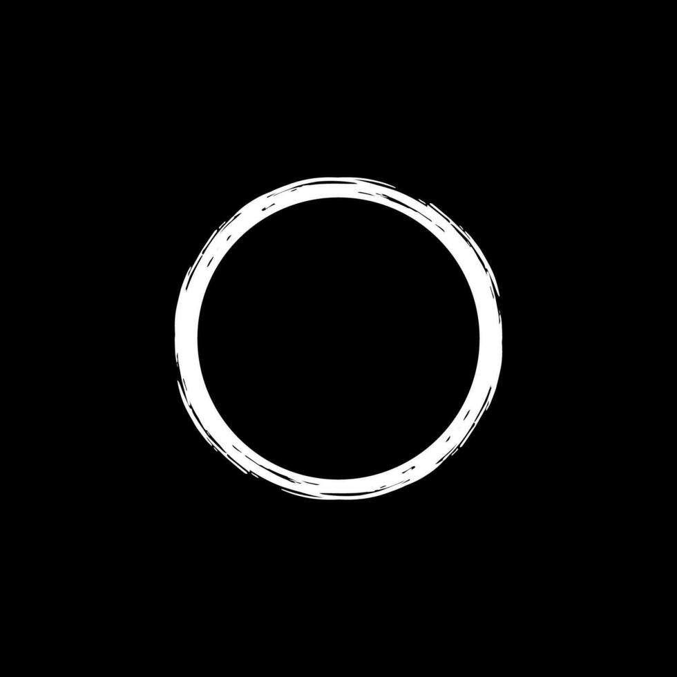 Zen Circle Icon Symbol. Aesthetic Circle Shape for Logo, Art Frame, Art Illustration, Website or Graphic Design Element. Vector Illustration