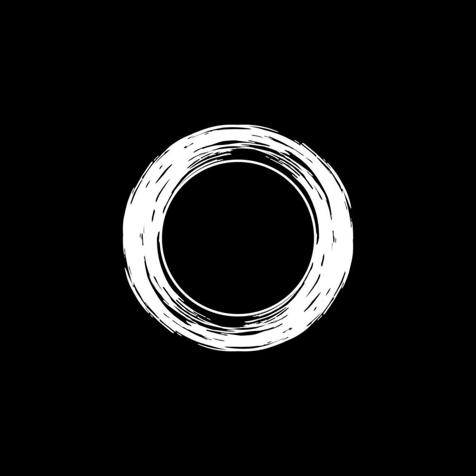 Zen Circle Icon Symbol. Aesthetic Circle Shape for Logo, Art Frame, Art Illustration, Website or Graphic Design Element. Vector Illustration