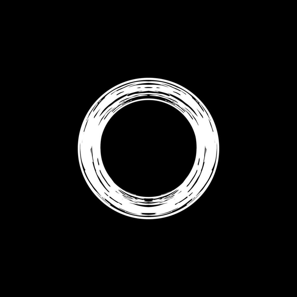 Zen Circle Icon Symbol. Aesthetic Circle Shape for Logo, Art Frame, Art Illustration, Website or Graphic Design Element. Vector Illustration