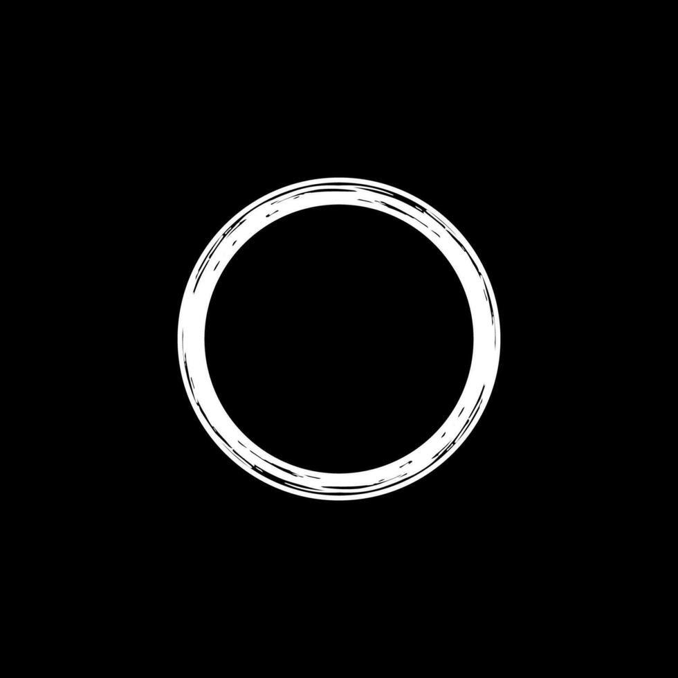 Zen Circle Icon Symbol. Aesthetic Circle Shape for Logo, Art Frame, Art Illustration, Website or Graphic Design Element. Vector Illustration
