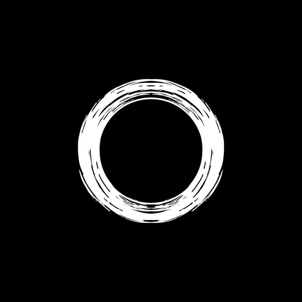 Zen Circle Icon Symbol. Aesthetic Circle Shape for Logo, Art Frame, Art Illustration, Website or Graphic Design Element. Vector Illustration