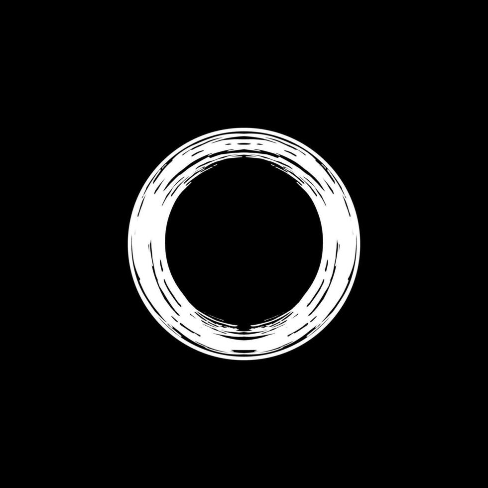 Zen Circle Icon Symbol. Aesthetic Circle Shape for Logo, Art Frame, Art Illustration, Website or Graphic Design Element. Vector Illustration