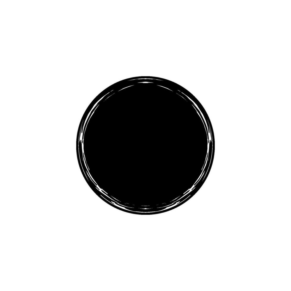 Zen Circle Icon Symbol. Aesthetic Circle Shape for Logo, Art Frame, Art Illustration, Website or Graphic Design Element. Vector Illustration