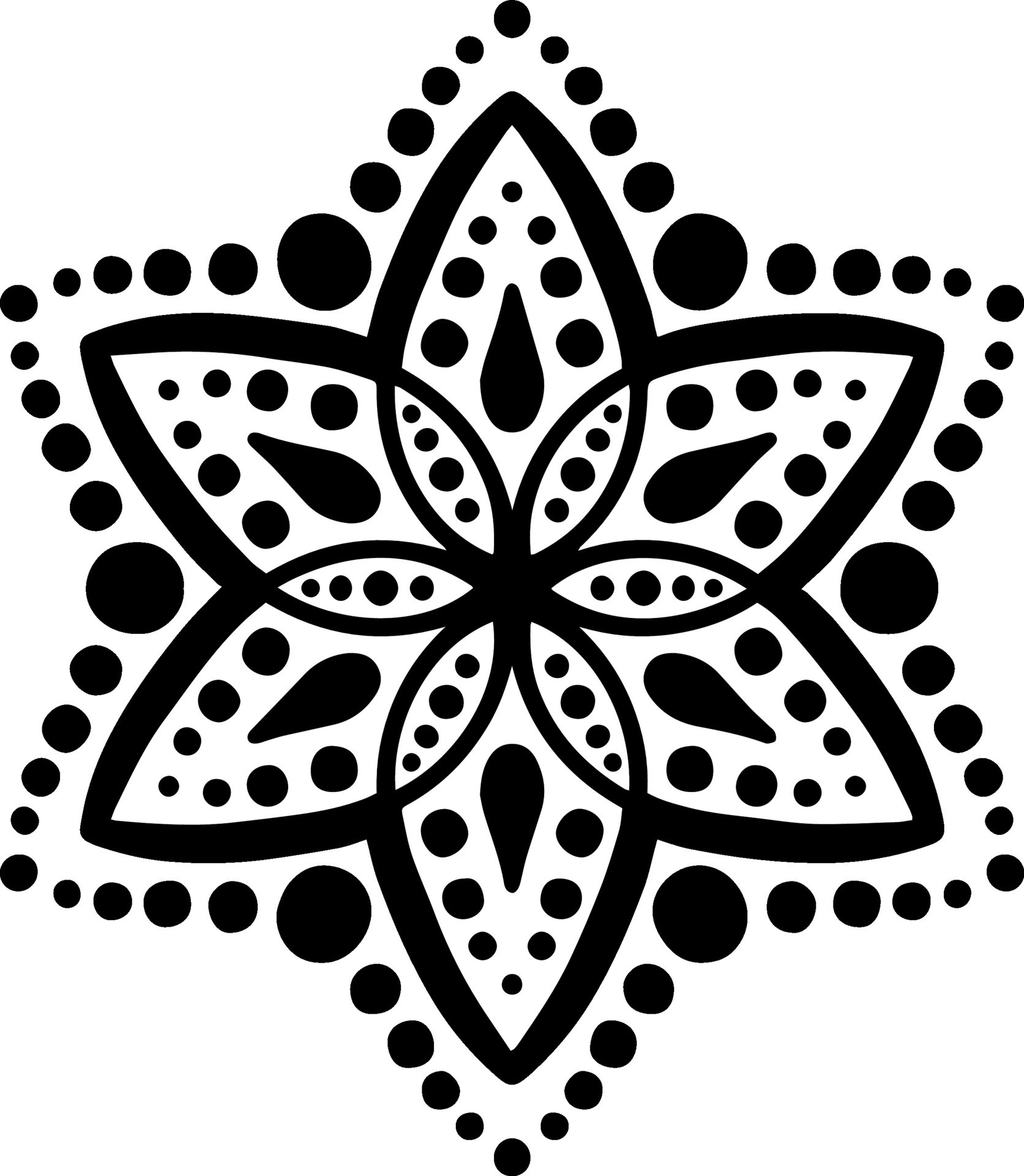 Dot painting australian black and white mandala 26621978 Vector Art at