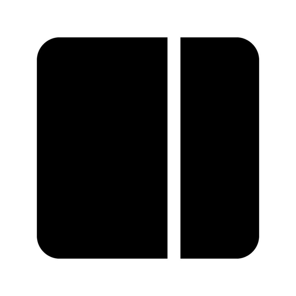 Sidebar Icon Vector Symbol Design Illustration