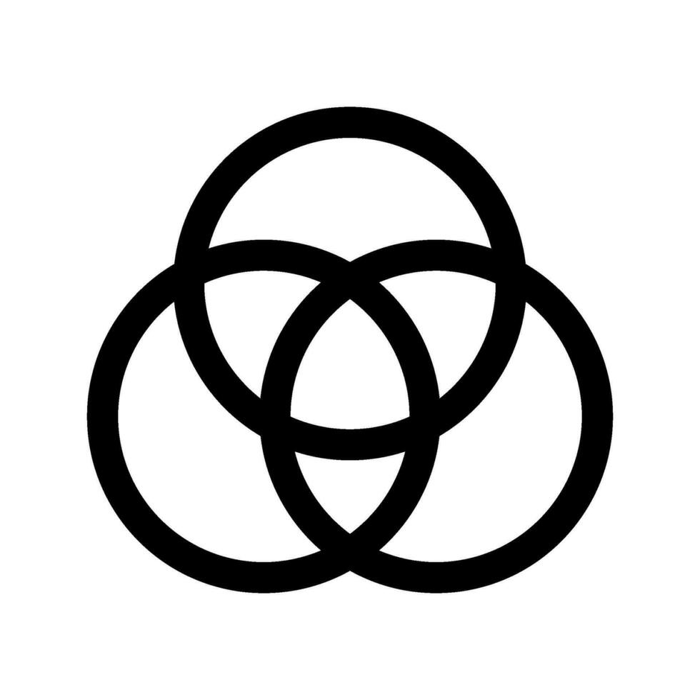 Trinity Icon Vector Symbol Design Illustration