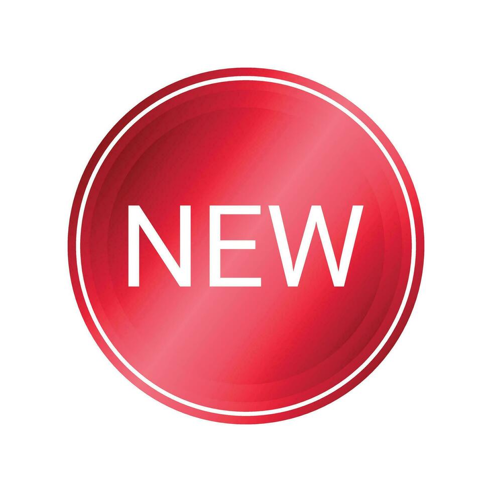 red new product new sticker or stamp vector badge collection, new button