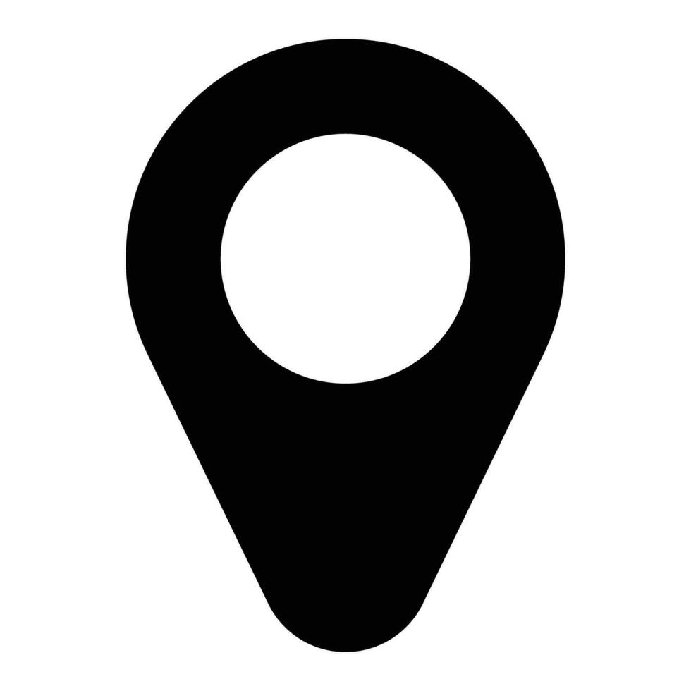 simple shape vector icon of location point