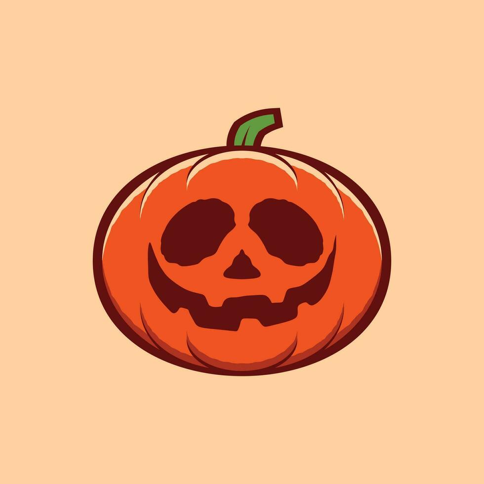 Happy Halloween Pumpkin Illustration Vector