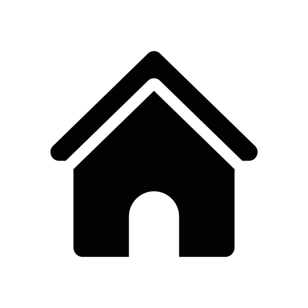 Home Icon Symbol. House vector illustration symbol.