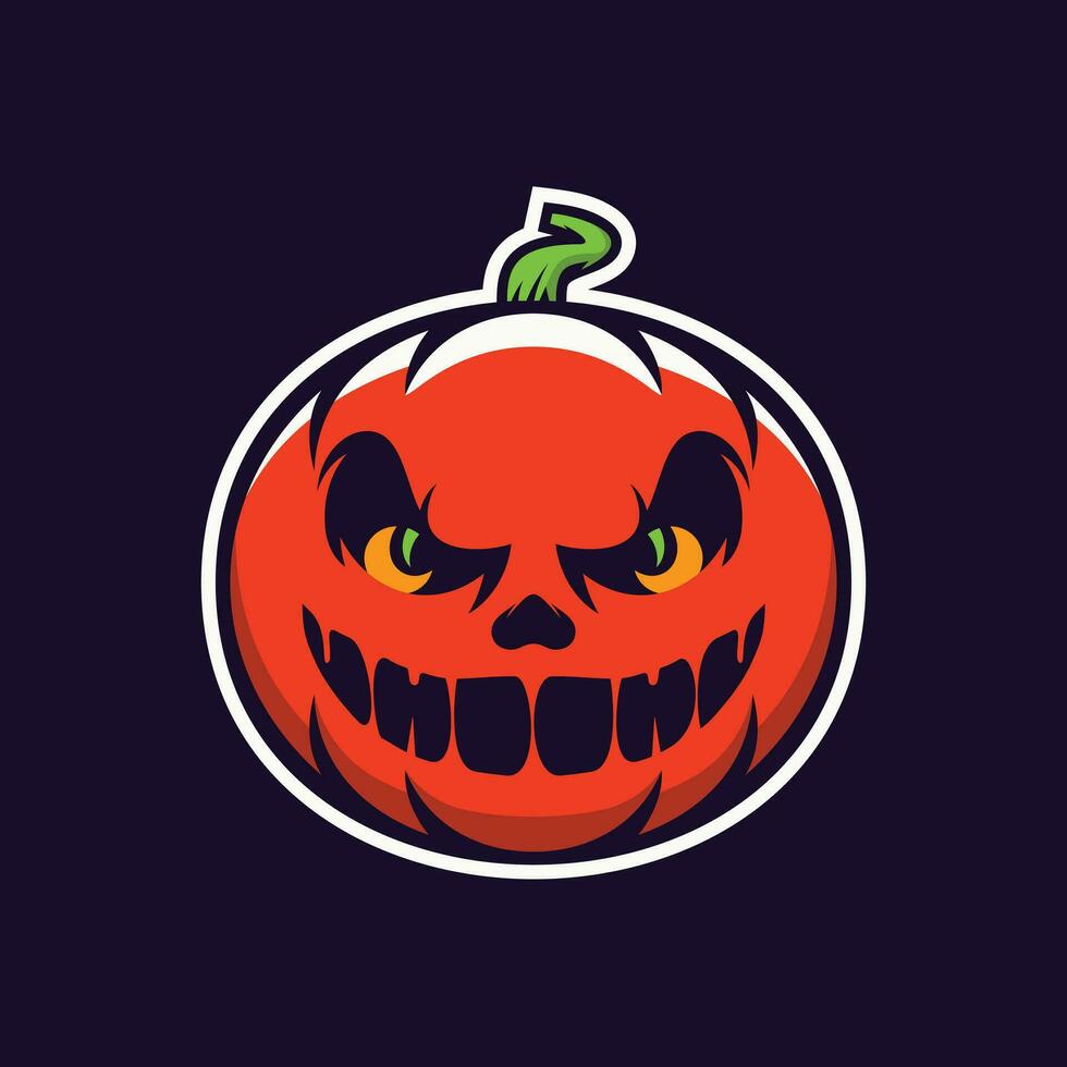 Happy Halloween Pumpkin Illustration Vector