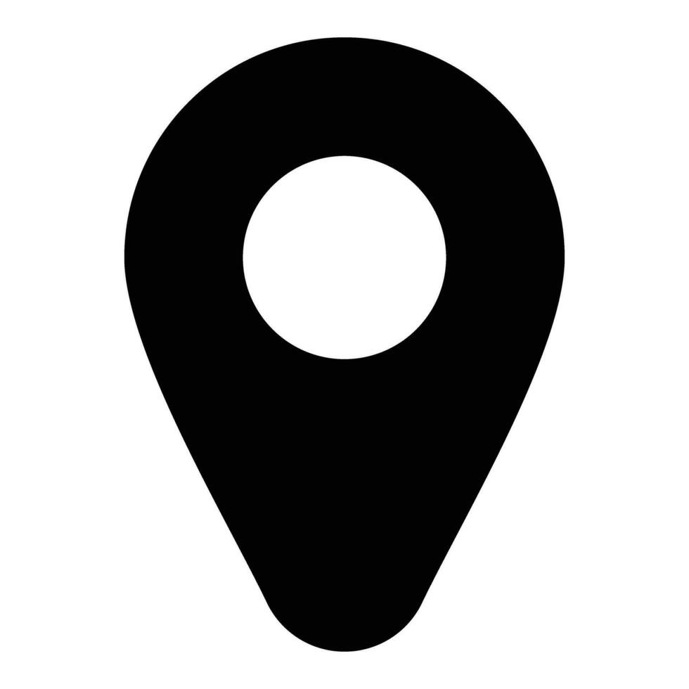 simple shape vector icon of location point