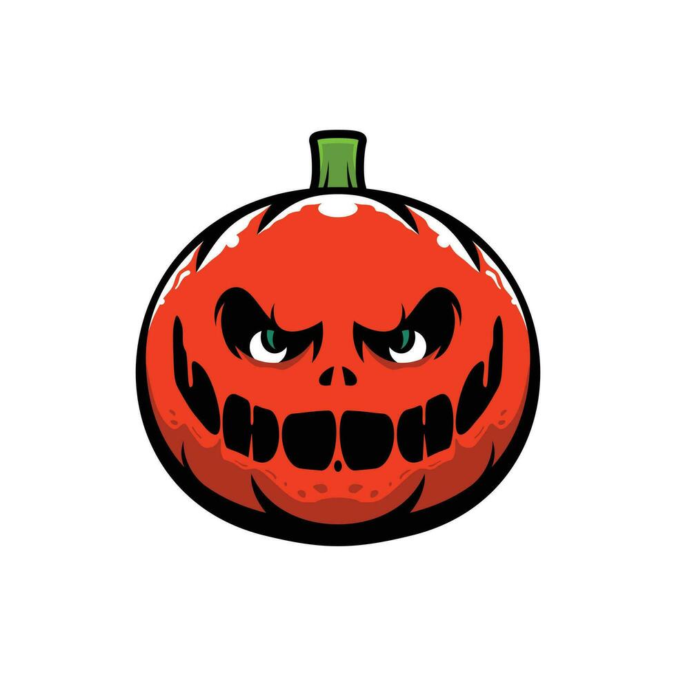 Happy Halloween Pumpkin Illustration Vector