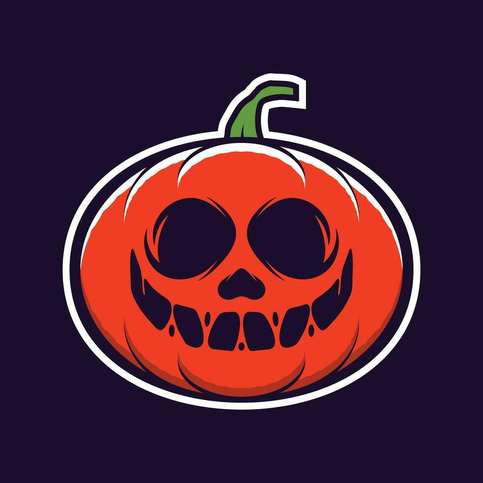 Happy Halloween Pumpkin Illustration Vector