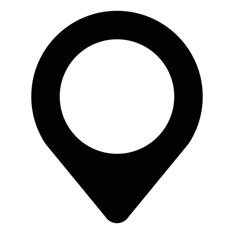 simple shape vector icon of location point