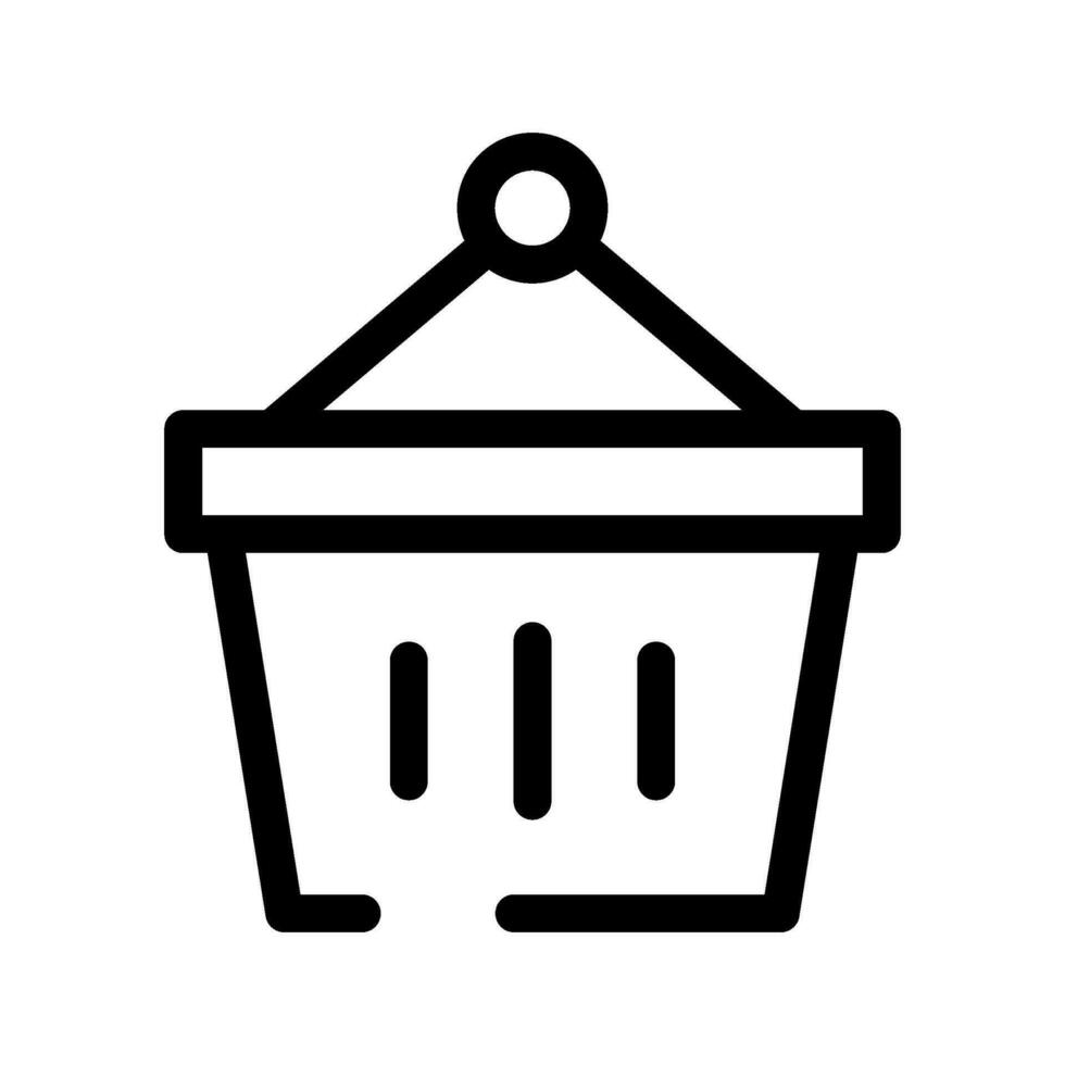 Basket Icon Vector Symbol Design Illustration