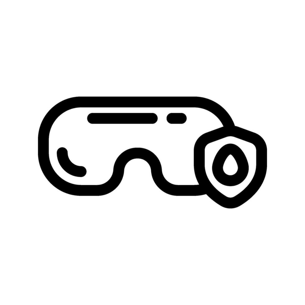 Safety Googles Icon Vector Symbol Design Illustration