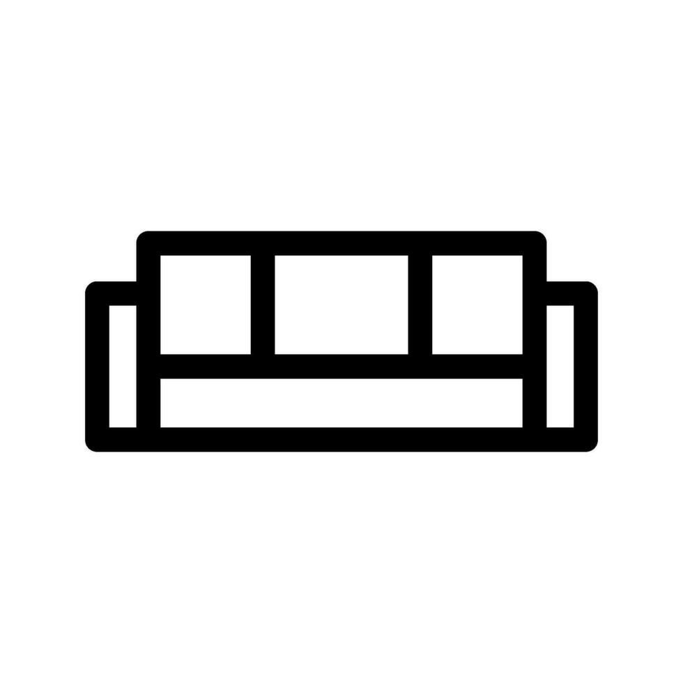 Sofa Icon Vector Symbol Design Illustration