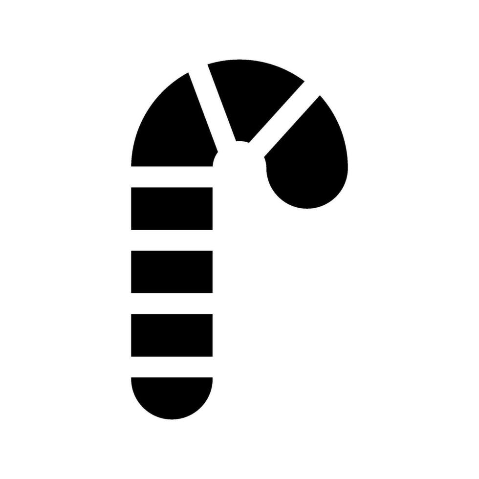 Candy Cane Icon Vector Symbol Design Illustration