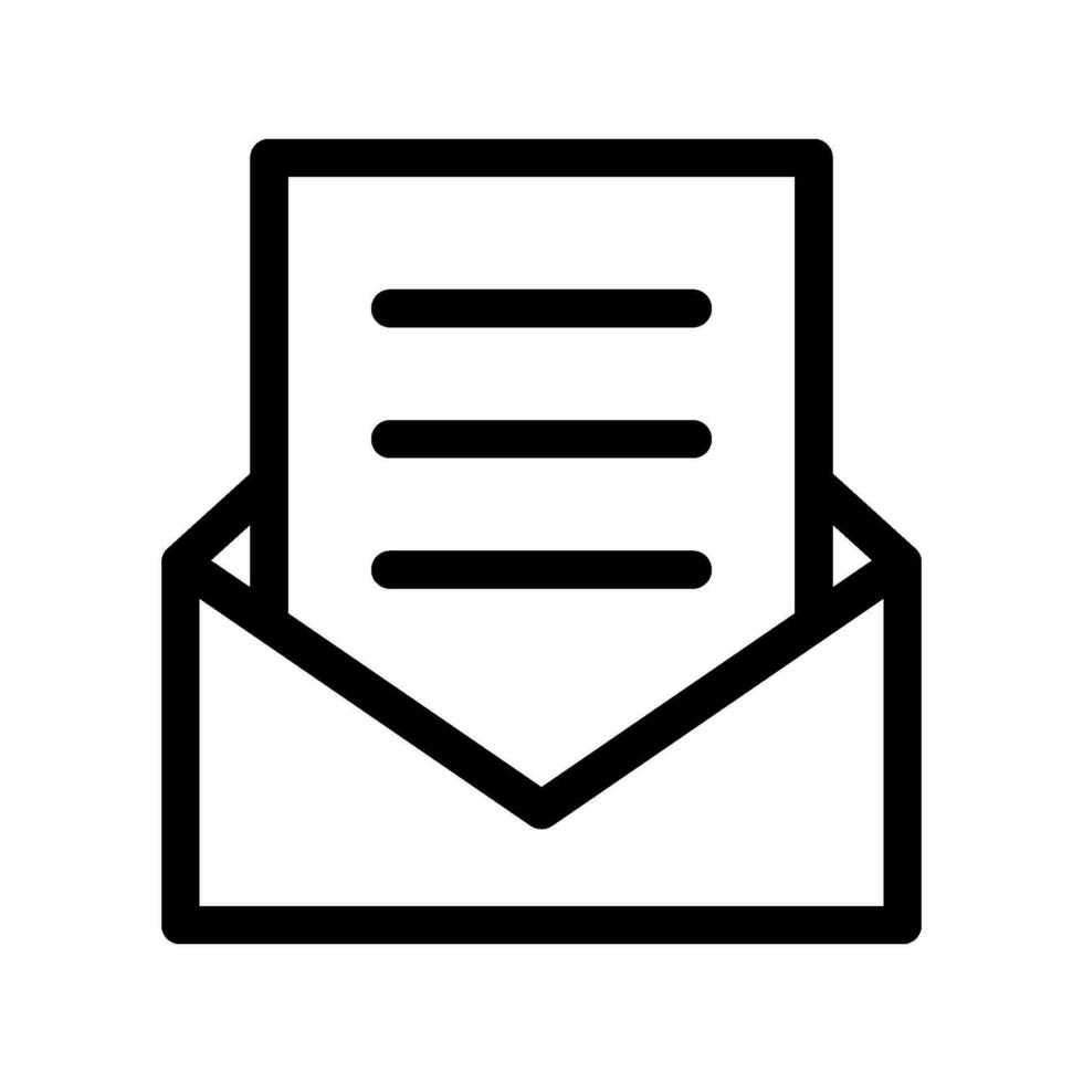 Open Email Icon Vector Symbol Design Illustration
