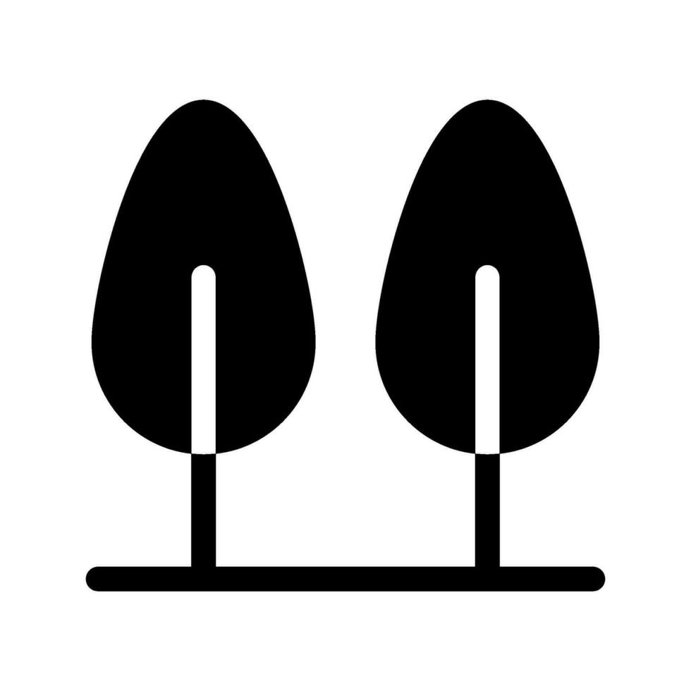 bosque icono vector símbolo diseño ilustración