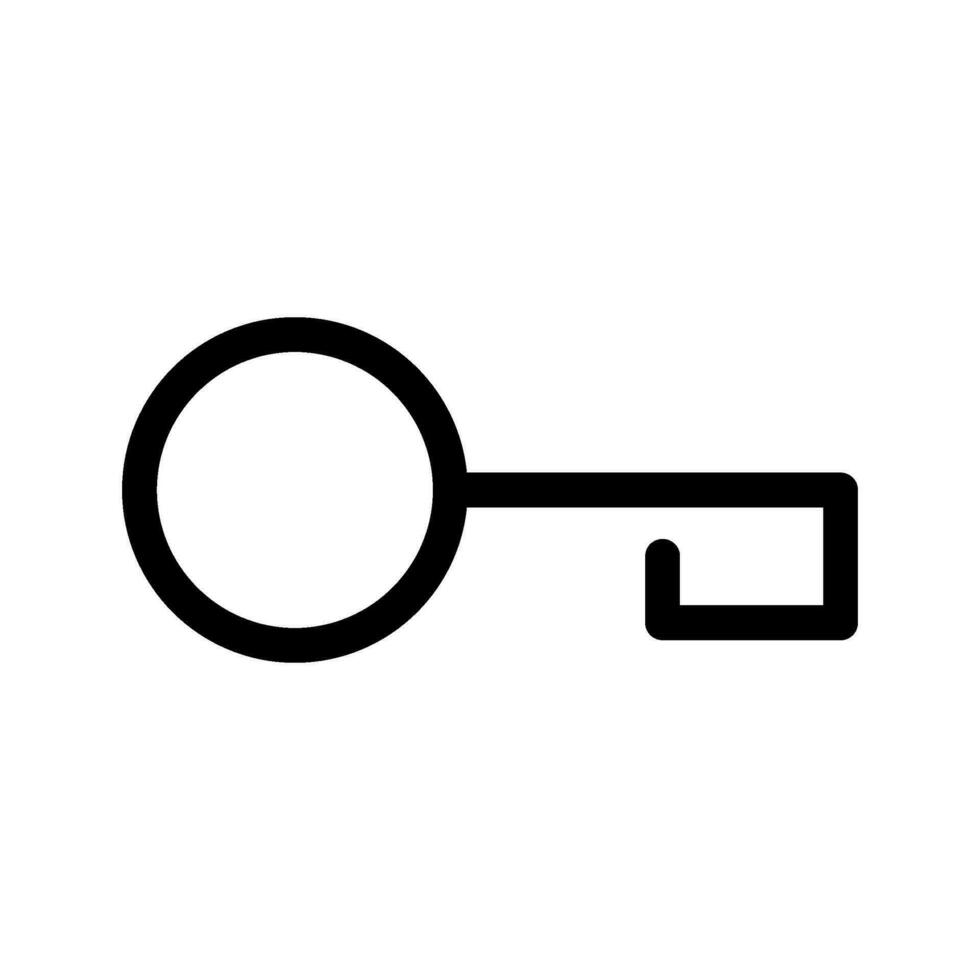 Key Icon Vector Symbol Design Illustration