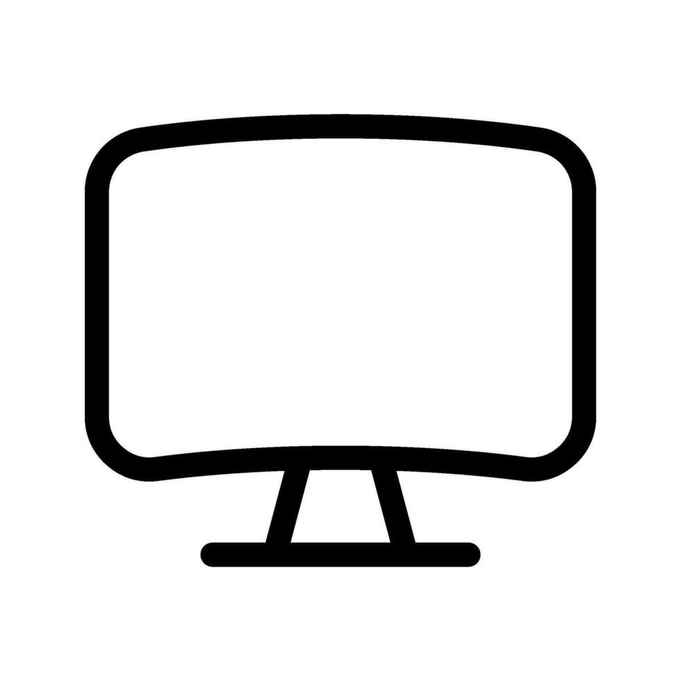 Lcd Icon Vector Symbol Design Illustration