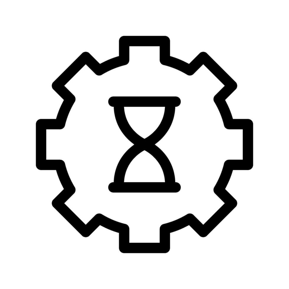 Time Management Icon Vector Symbol Design Illustration