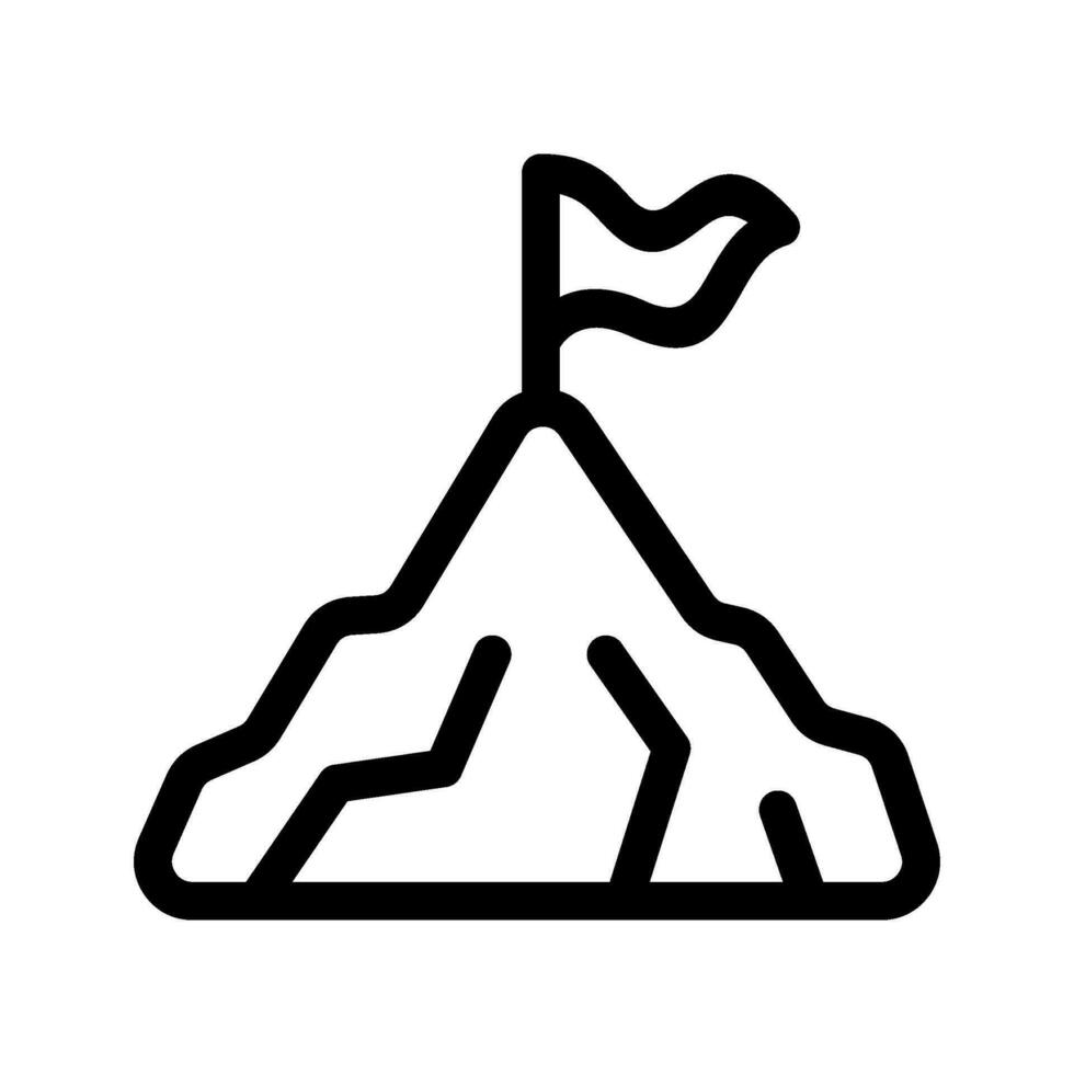 Mountain Icon Vector Symbol Design Illustration