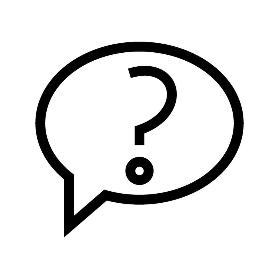 Question Icon Vector Symbol Design Illustration