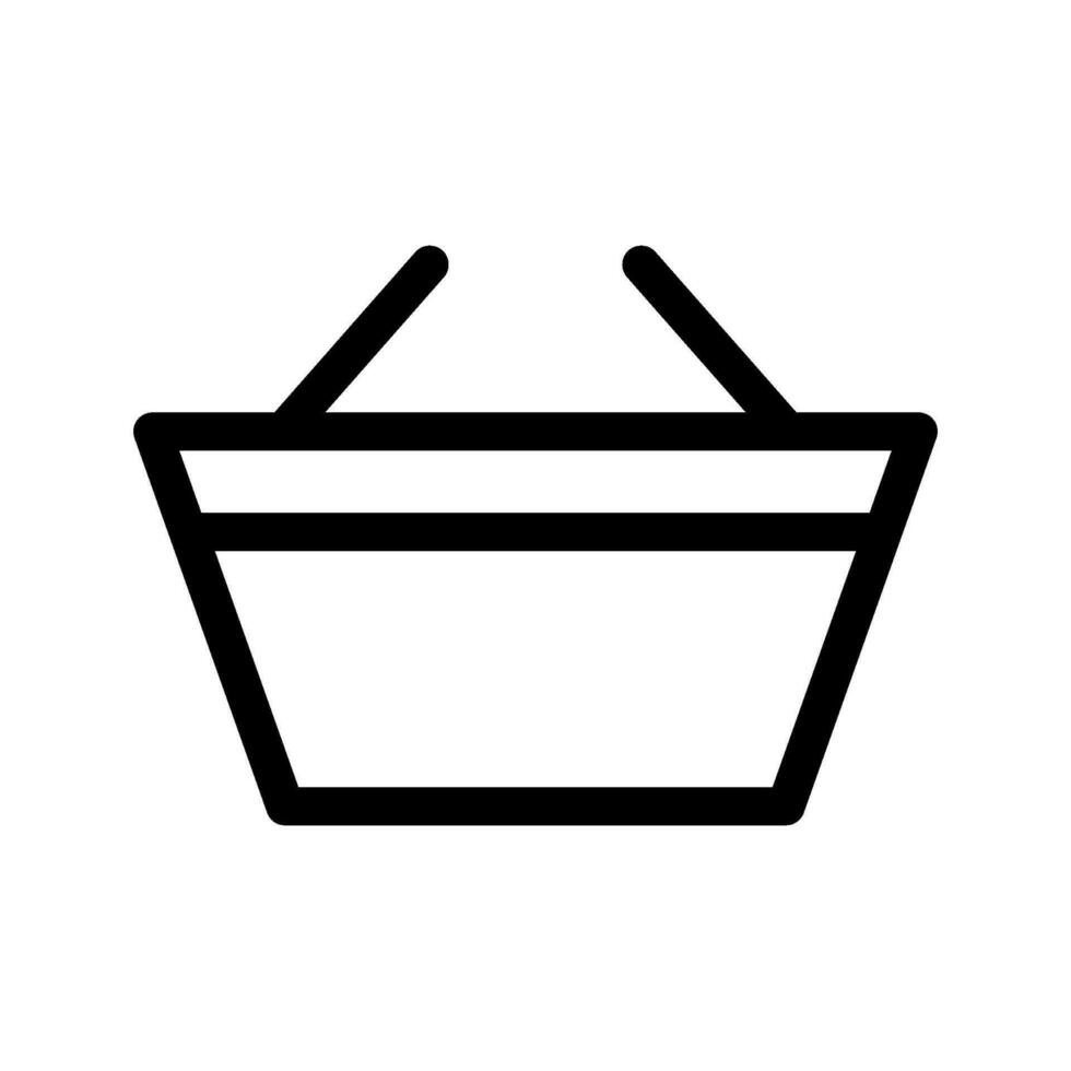 Basket Icon Vector Symbol Design Illustration