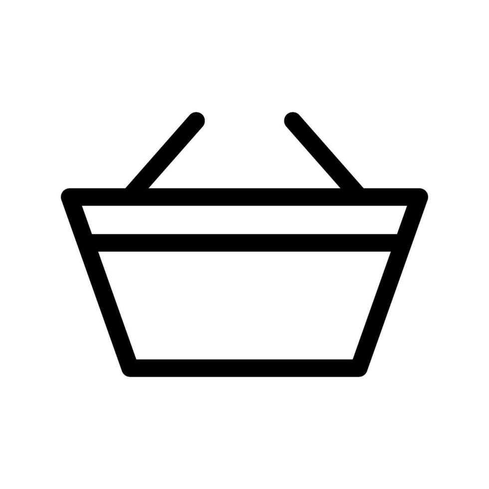 Basket Icon Vector Symbol Design Illustration