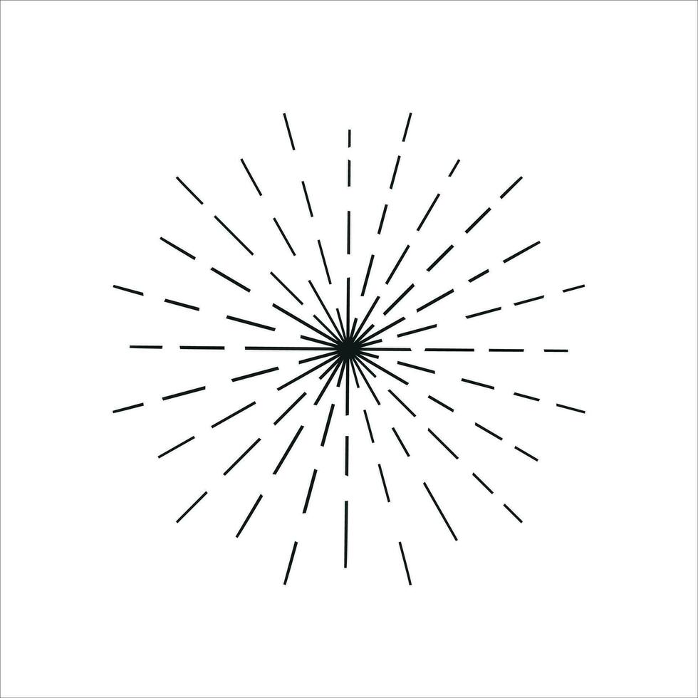 retro sun bursts, vintage sun rays, firework vector