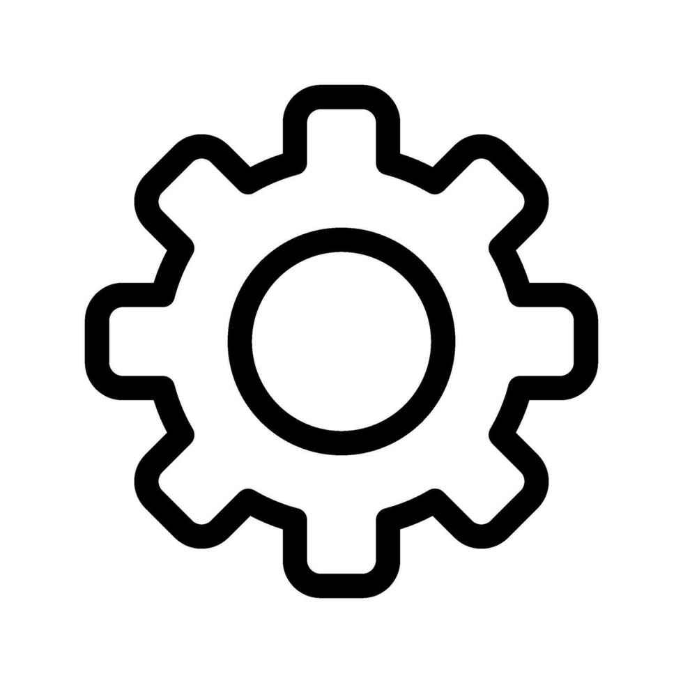 Gear Icon Vector Symbol Design Illustration