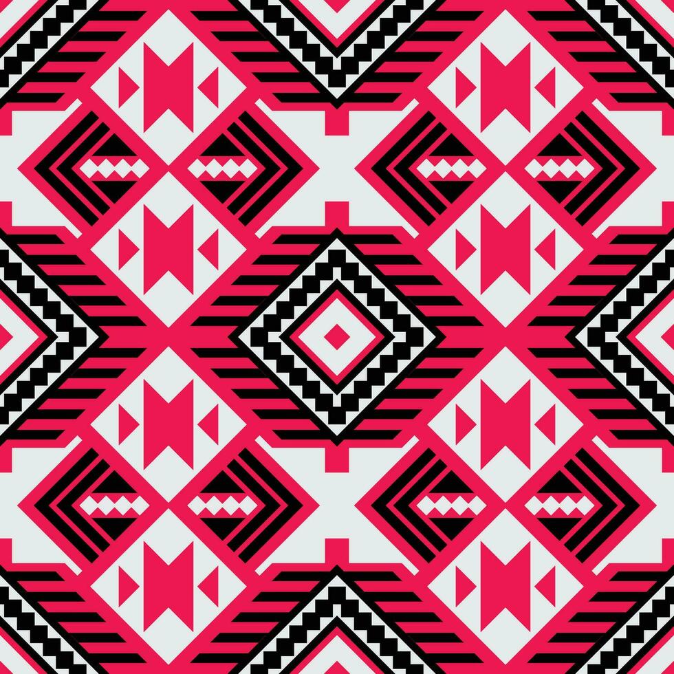 Tribal retro color vector seamless Navajo pattern. Aztec abstract geometric art print.Wallpaper, fabric design, fabric, tissue, cover, textile template.