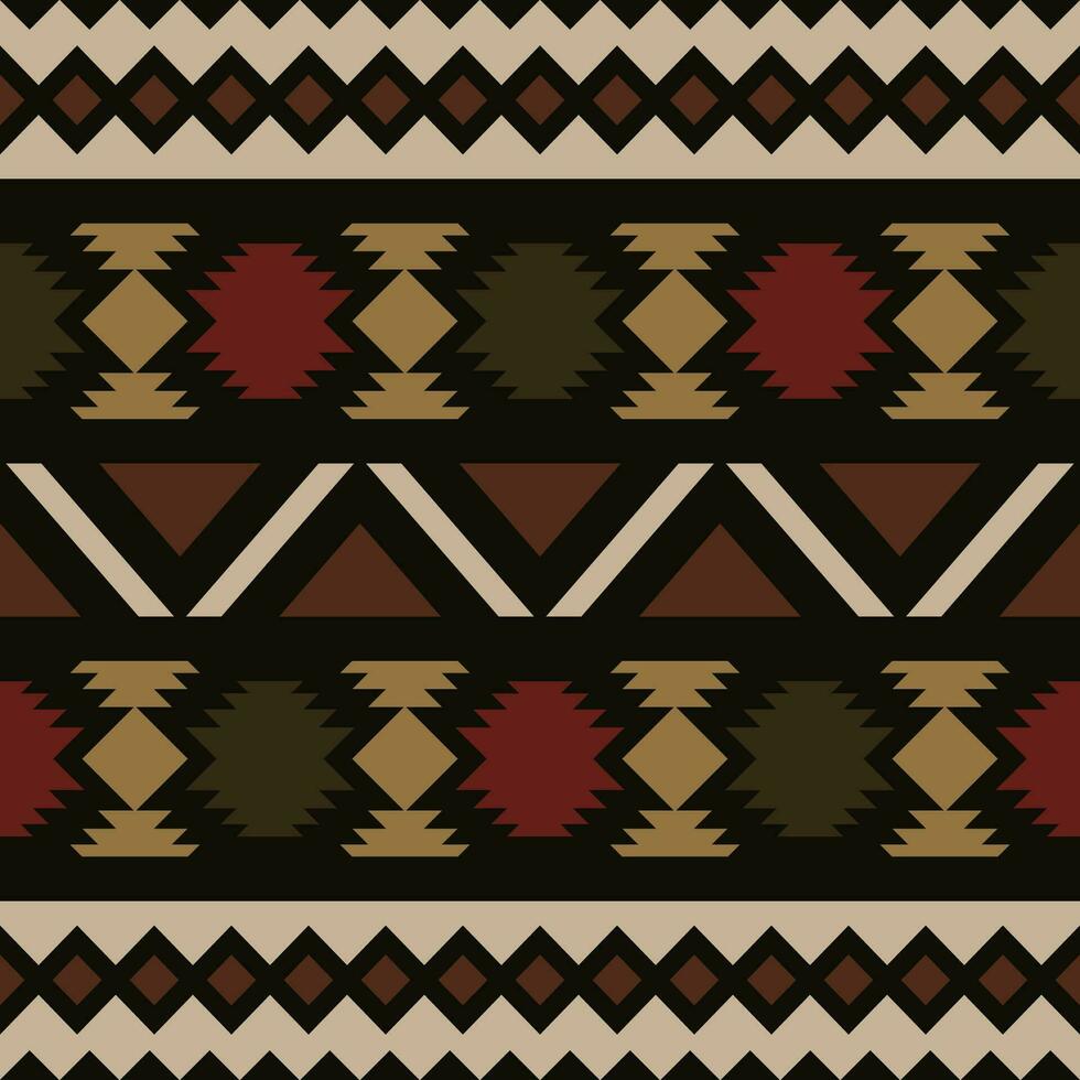 tribal retro color vector sin costura navajo modelo. azteca resumen geométrico Arte imprimir.fondo de pantalla, tela diseño, tela, tejido, cubrir, textil modelo.