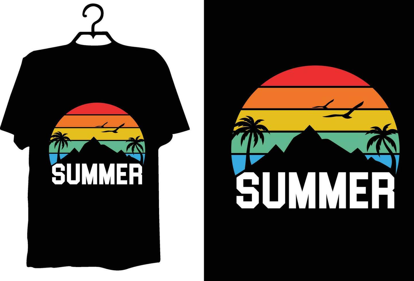 Summer t shirt design vector