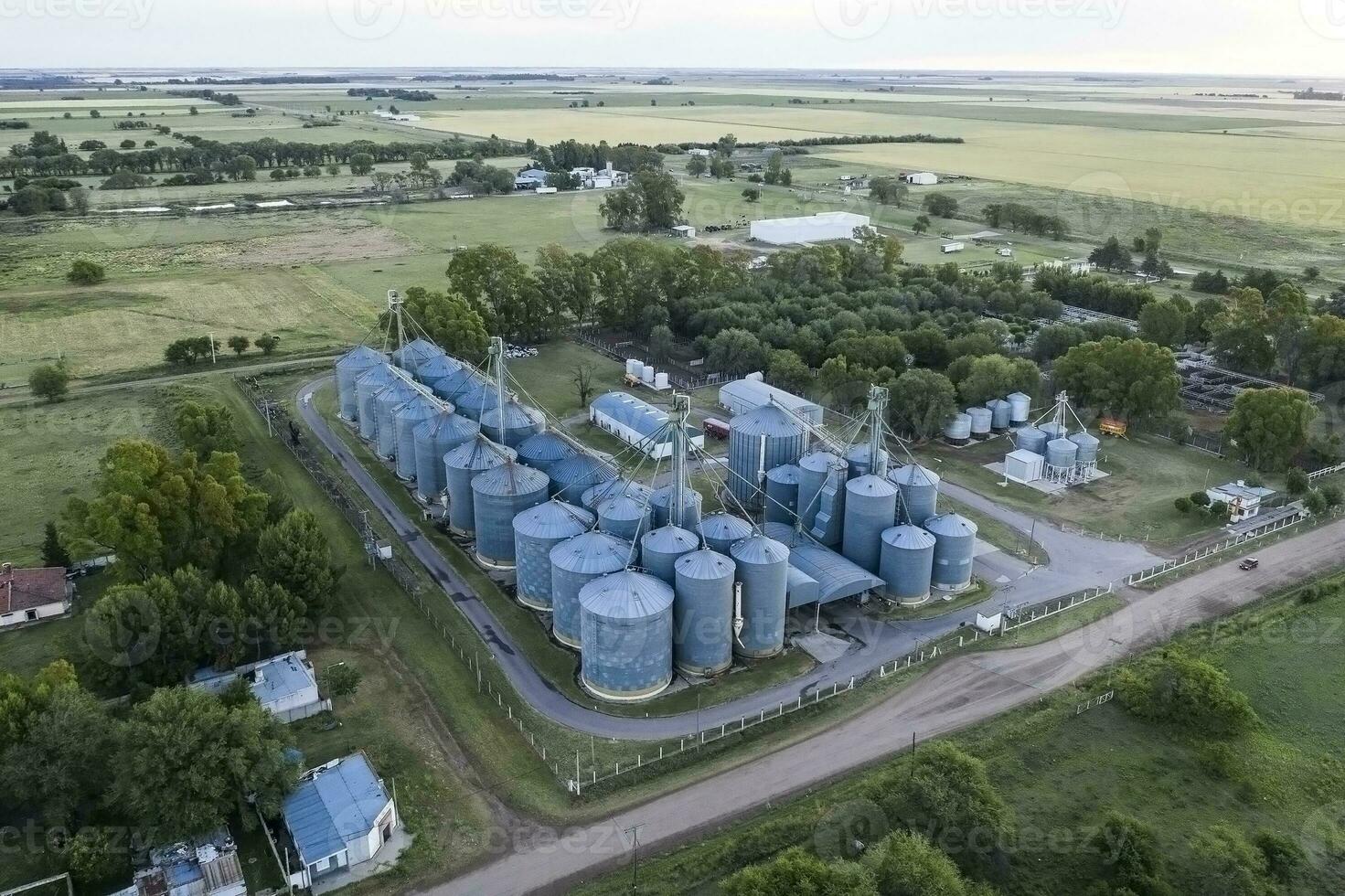 Agriculture farm aerial view photo