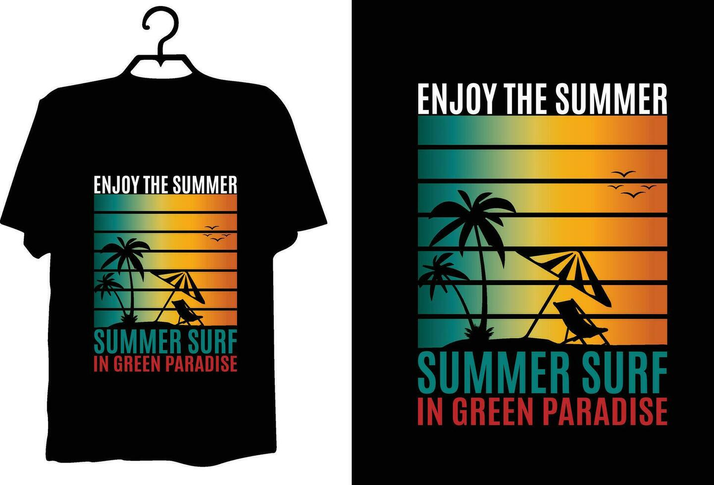 Summer t shirt design vector