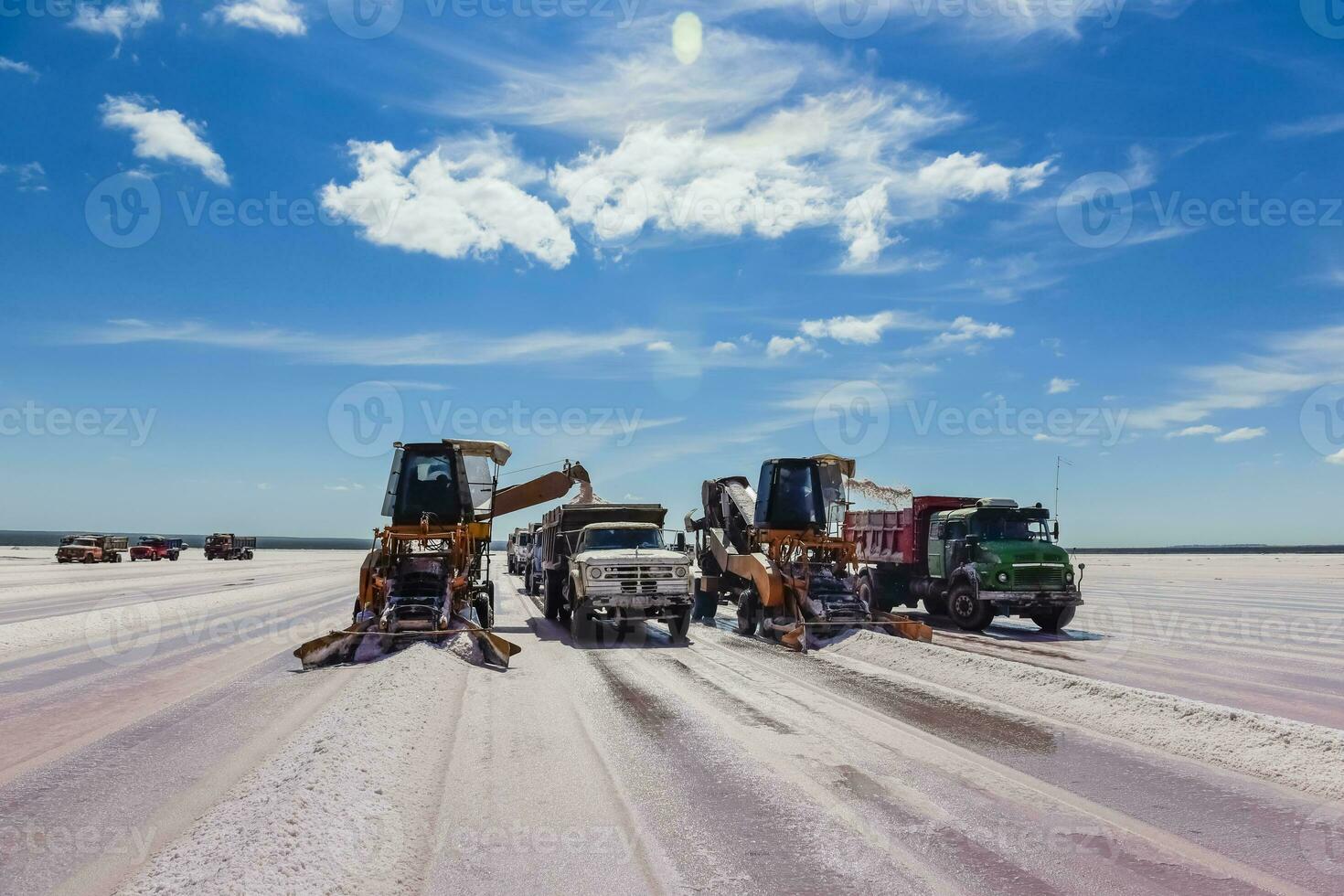 Salt field in Dunaliella Salina, Argentina photo