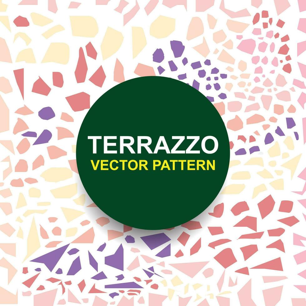 Free vector abstract terrazzo tiles pattern background