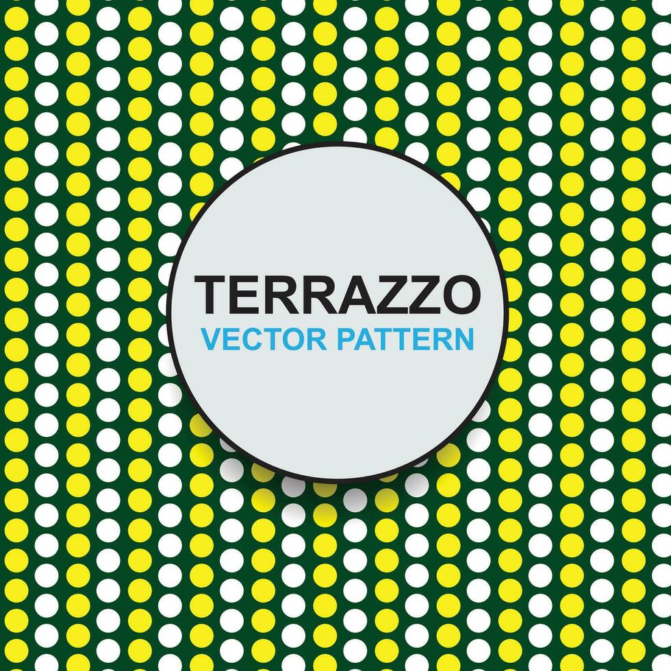 free vector pattern of white and yellow dots on a green background