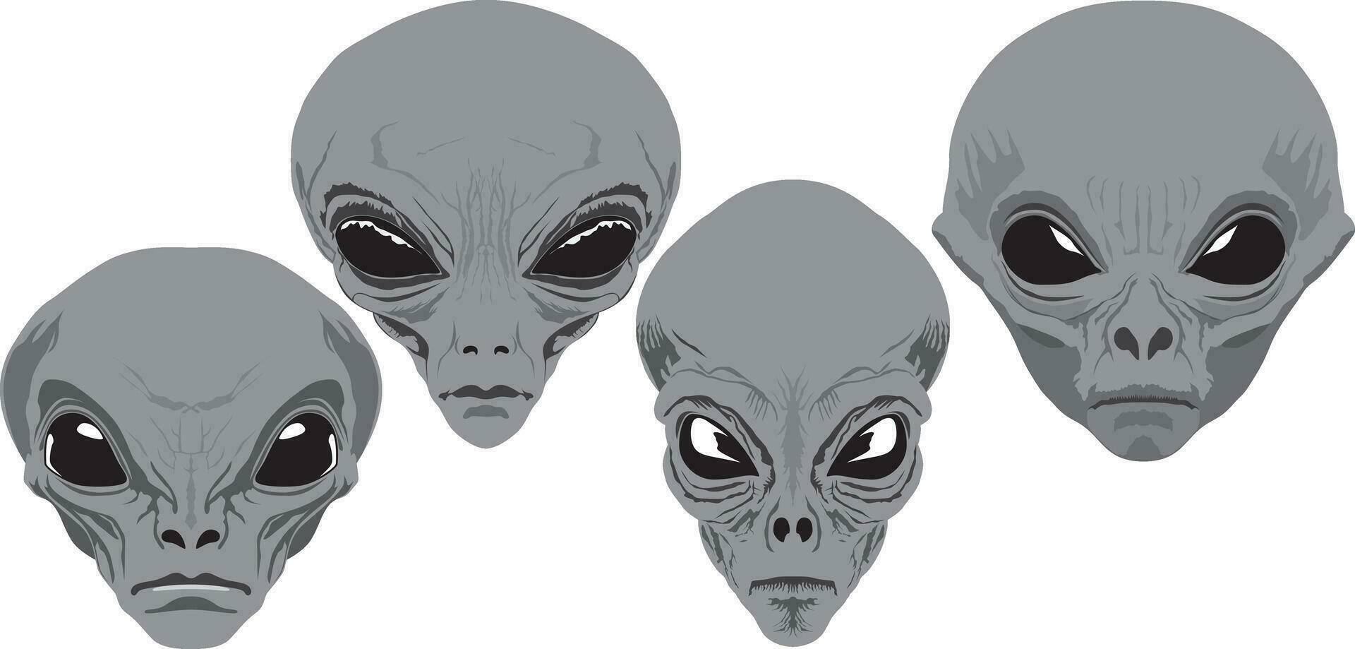 Classic SciFi Alien Vector Set 3 26623922 Vector Art at Vecteezy