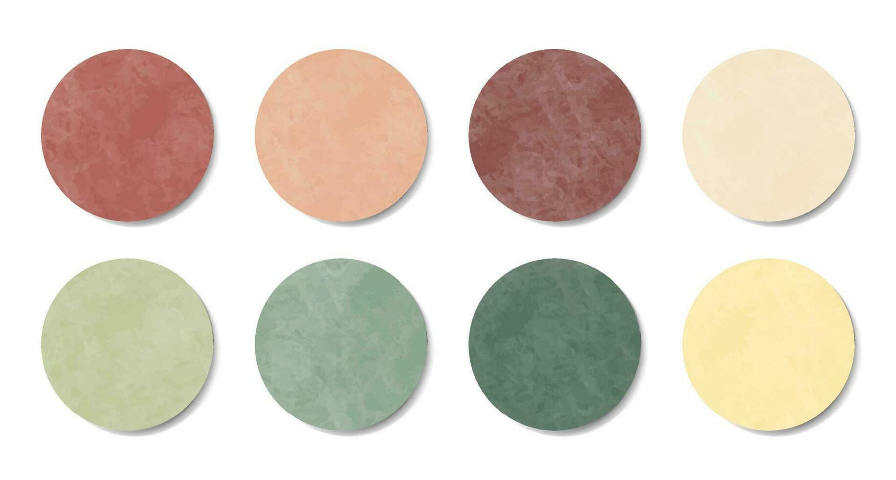 Set of round texture stickers. Soft pastel labels of different circles. Vector stickers for design mockups. Holographic textured stickers for preview tags, labels