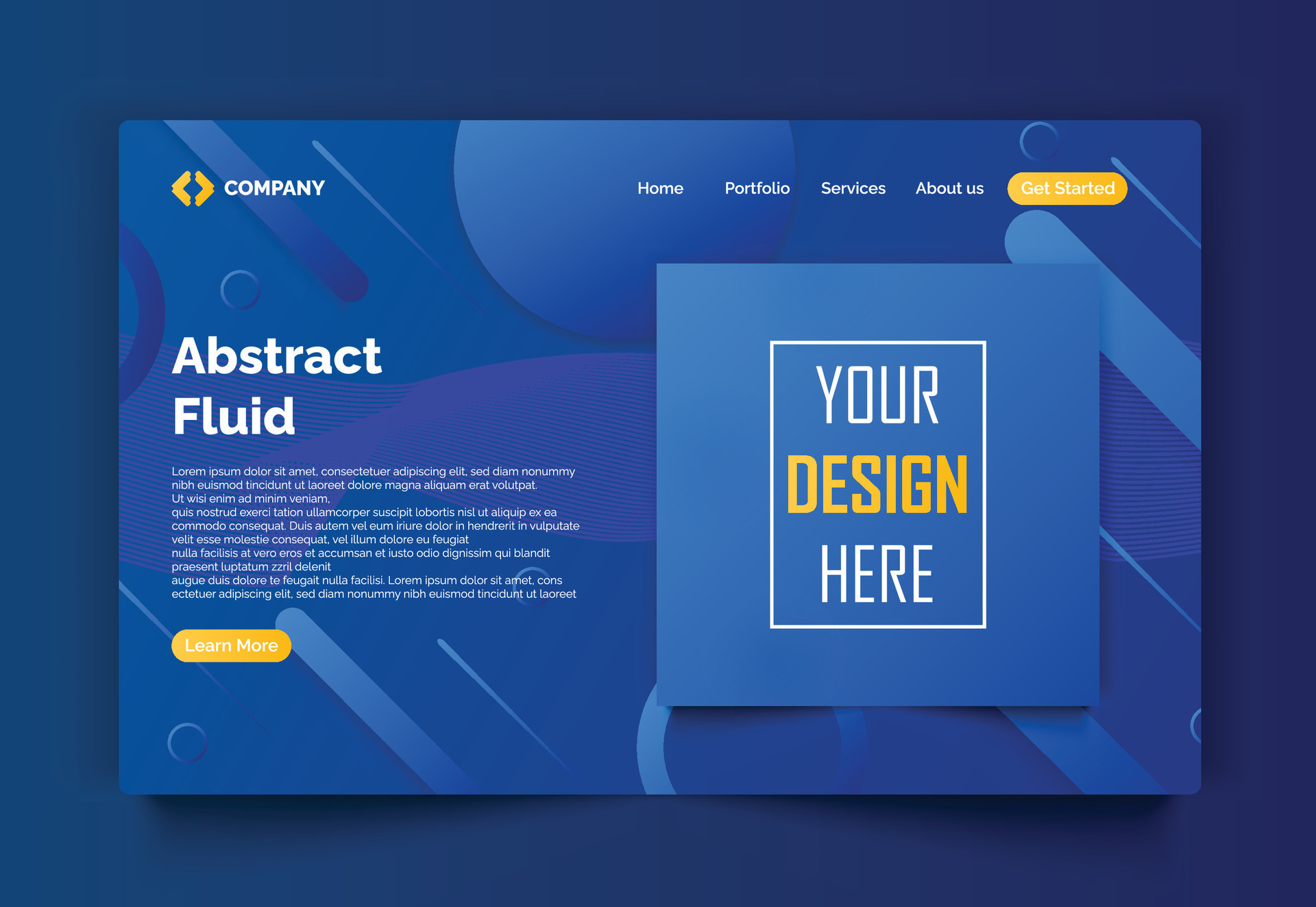Abstract template, concepts for website development, vector ...